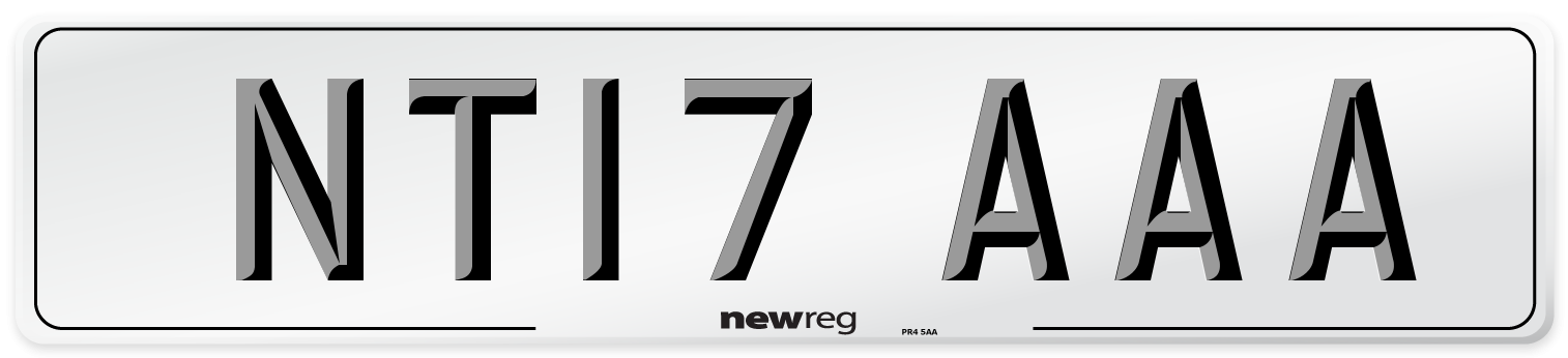 NT17 AAA Number Plate from New Reg